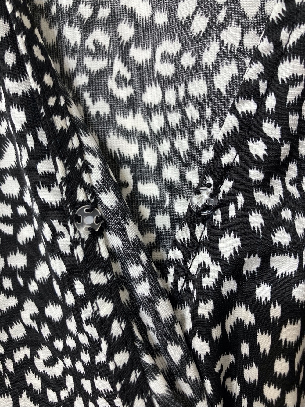 Pretty Garden Black White Long Sleeve Tiered Maxi Dress Medium Boho Peasant Fall - Picture 4 of 6